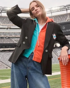 Miami Dolphins Dickey Jacket in Black/Silver><noscript><img width=