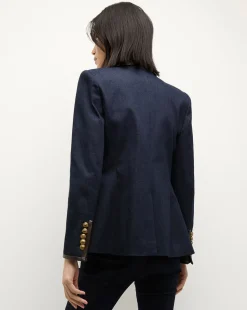 Miller Denim Blazer Dickey Jacket in Dark Wash><noscript><img width=
