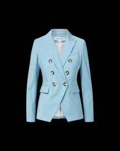 Miller Dickey Blazer Jacket in Light Blue><noscript><img width=