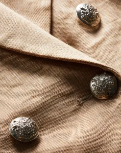 Miller Linen Dickey Jacket in Khaki Melange><noscript><img width=