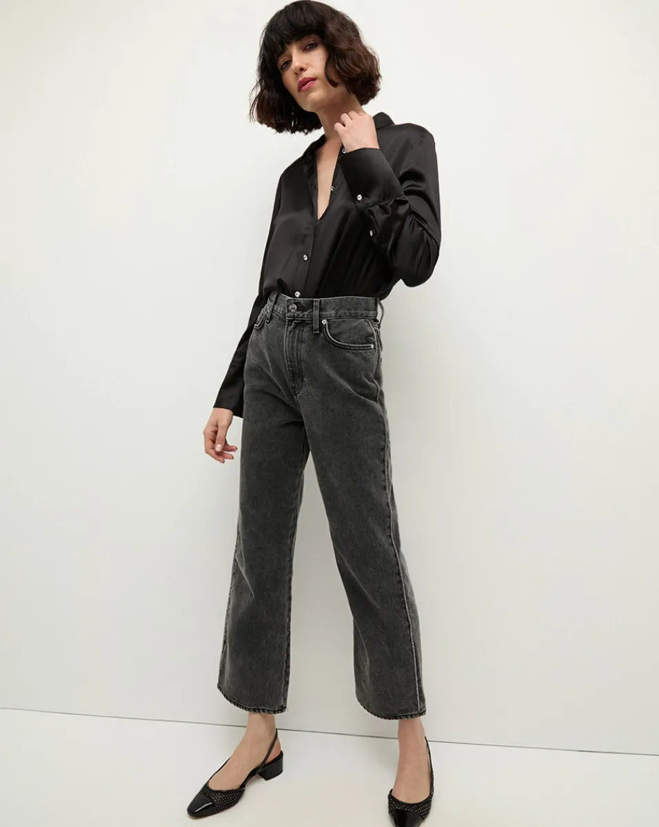 Monique Silk Button-Down Shirt in>Veronica Beard Best