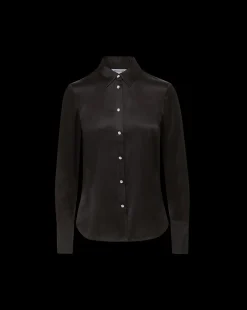 Monique Silk Button-Down Shirt in><noscript><img width=