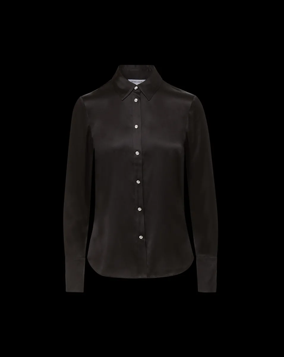 Monique Silk Button-Down Shirt in>Veronica Beard Best