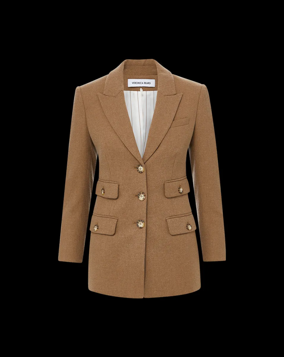 Nalani Dickey Jacket in Heather Russet>Veronica Beard Sale