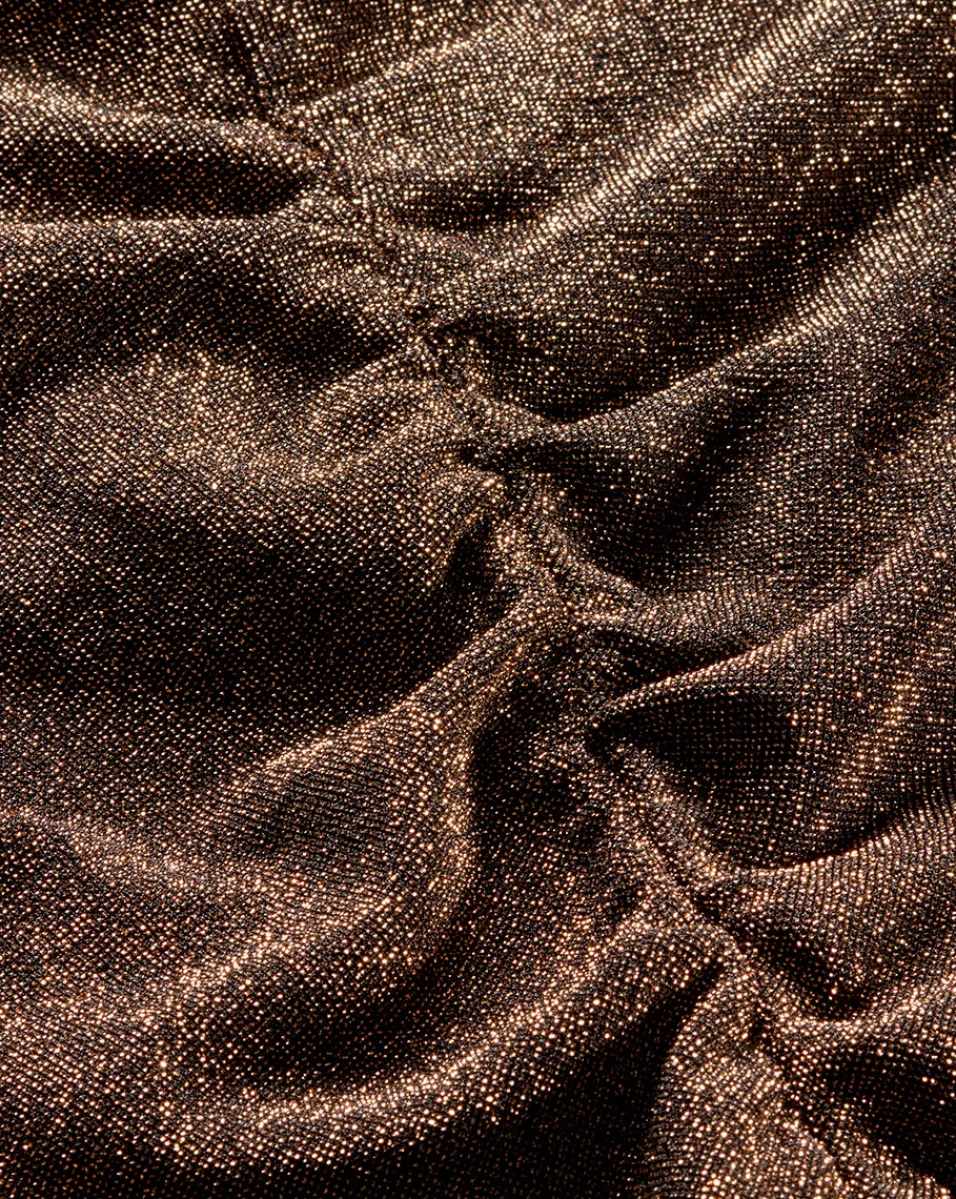 Neeta Ruched Long Sleeve Top in Gold>Veronica Beard Outlet