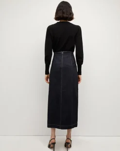 Nelia Cashmere Pullover | Button Accent in><noscript><img width=