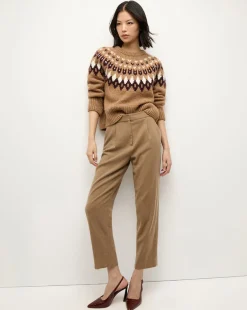 Netta Pant in Heather Russet>Veronica Beard New