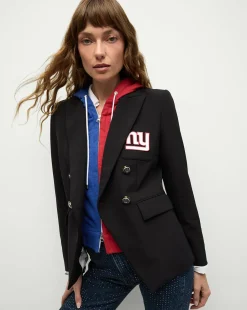 New York Giants Dickey Jacket in Black/Silver>Veronica Beard Outlet