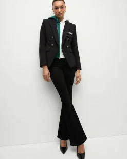 New York Jets Dickey Jacket in Black/Silver>Veronica Beard New