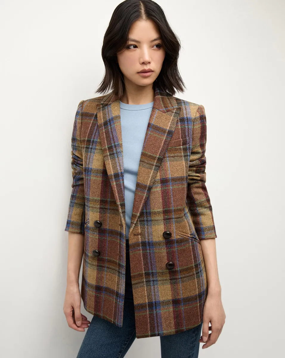 Oria Dickey Jacket in Russet Multi>Veronica Beard