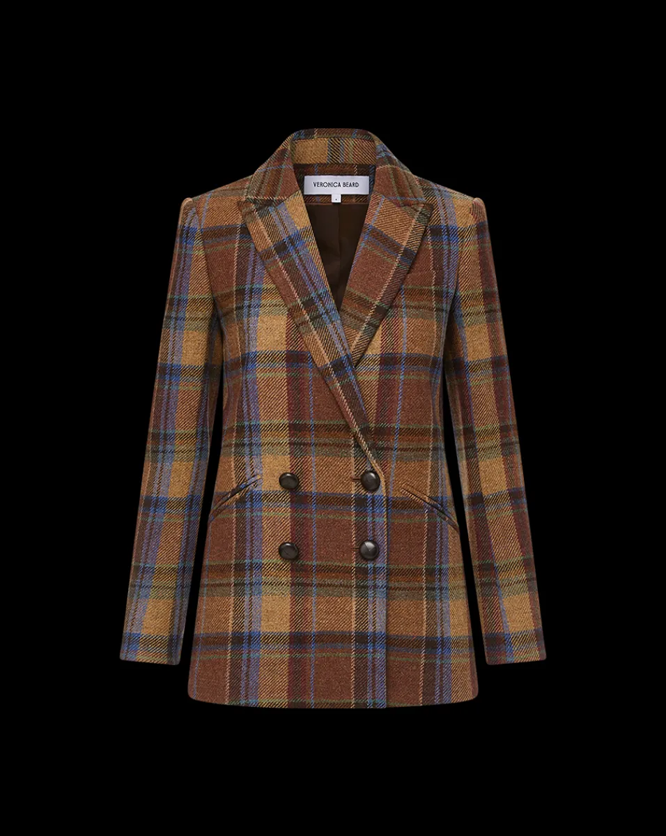 Oria Dickey Jacket in Russet Multi>Veronica Beard