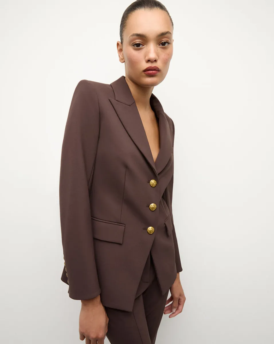 Orlane Dickey Jacket in Dark Chocolate>Veronica Beard Sale