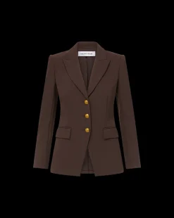 Orlane Dickey Jacket in Dark Chocolate><noscript><img width=