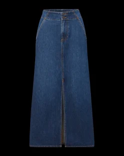 Patricia Denim Maxi Skirt in Blue Denim><noscript><img width=