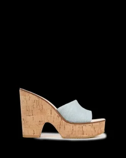 Paulita Denim Wedge Sandal><noscript><img width=