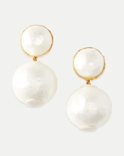 Pearl 2 Drop Earring | Clip Backing in>Veronica Beard Clearance