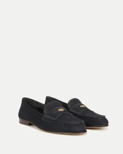 Penny Suede Loafer>Veronica Beard
