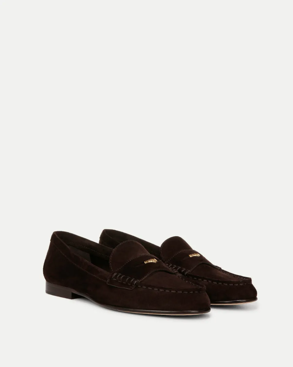 Penny Suede Loafer in>Veronica Beard