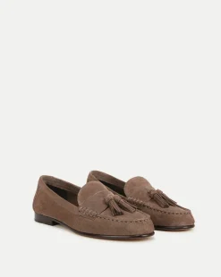 Penny Suede Tassel Loafer in>Veronica Beard Discount