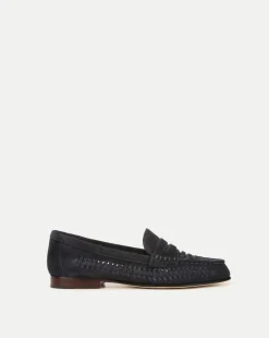 Penny Woven Suede Loafer>Veronica Beard Clearance