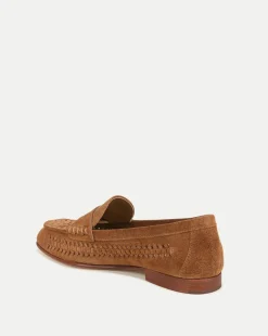 Penny Woven Suede Loafer><noscript><img width=