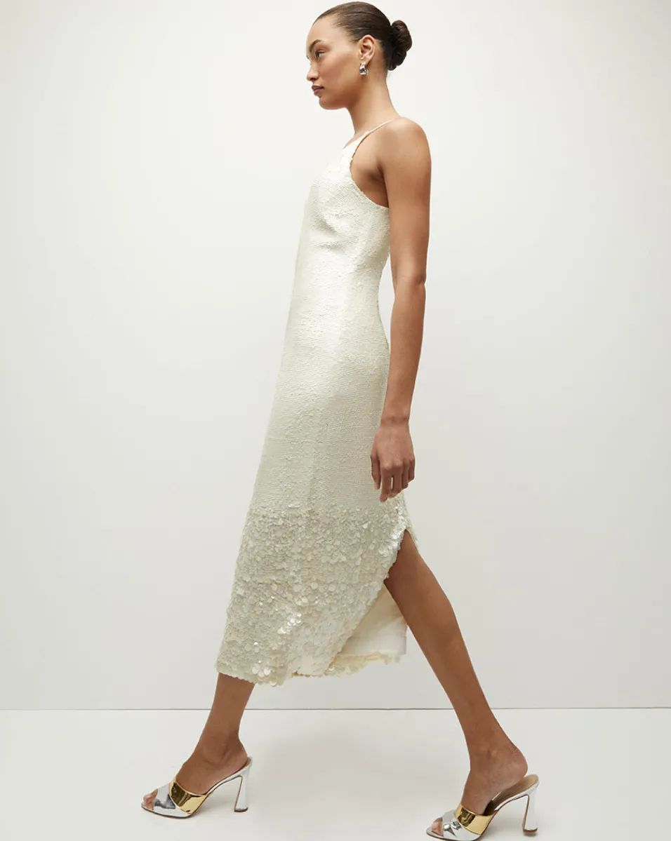 Perla Sequin Midi Slip Dress>Veronica Beard Sale