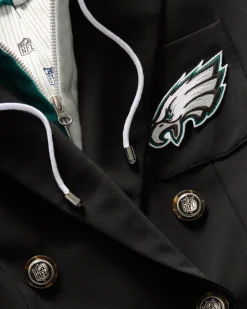 Philadelphia Eagles Dickey Jacket in Black/Silver><noscript><img width=