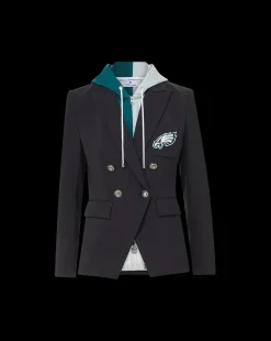 Philadelphia Eagles Dickey Jacket in Black/Silver><noscript><img width=