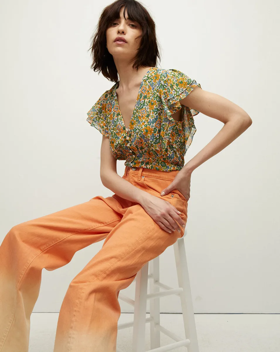 Polly Floral Top>Veronica Beard Outlet