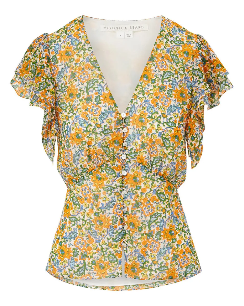 Polly Floral Top>Veronica Beard Outlet