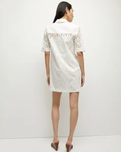 Rafaela Cotton Eyelet Shirtdress in><noscript><img width=
