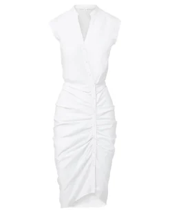 Ruched Shirt Dress by><noscript><img width=