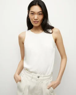 Sabrina Crepe Tank in>Veronica Beard Sale