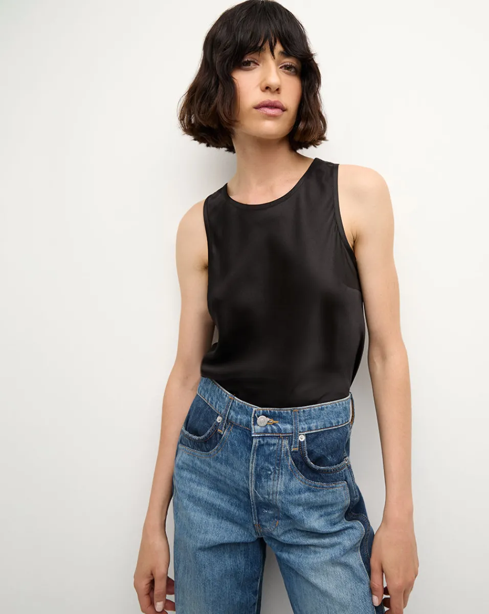 Sabrina Stretch-Silk Tank Top in>Veronica Beard