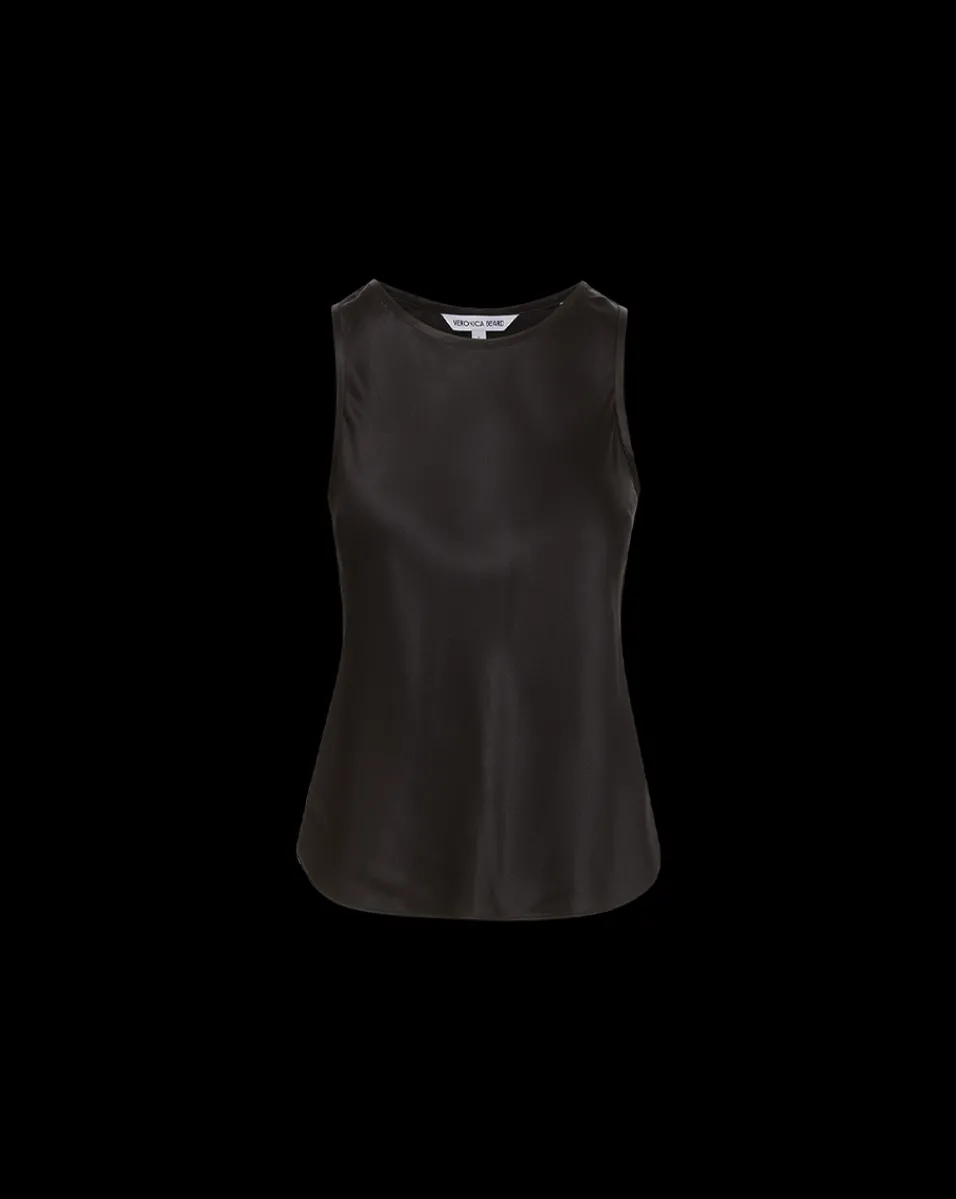 Sabrina Stretch-Silk Tank Top in>Veronica Beard