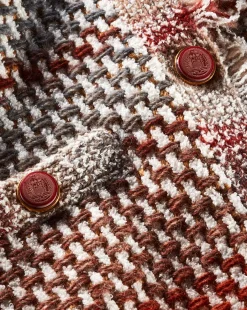 Sariyah Knit Jacket in Red Multi><noscript><img width=