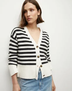 Saylor Cotton Cardigan in>Veronica Beard Hot