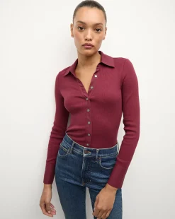 Scottie Button Down Shirt in>Veronica Beard Outlet