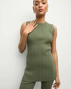 Semma Sweater in Stone Army>Veronica Beard Sale