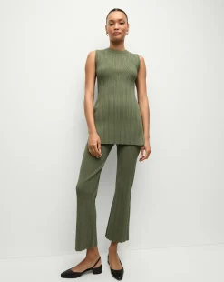 Semma Sweater in Stone Army>Veronica Beard Sale