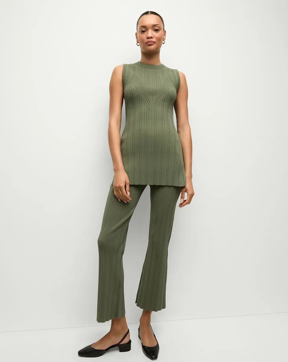 Semma Sweater in Stone Army>Veronica Beard Sale