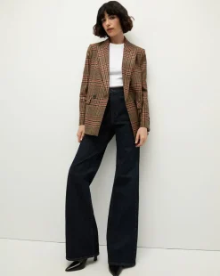 Sevyn Plaid Dickey Jacket in Camel & Black>Veronica Beard Discount