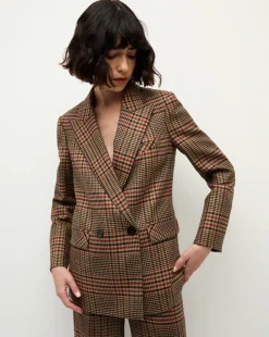 Sevyn Plaid Dickey Jacket in Camel & Black><noscript><img width=