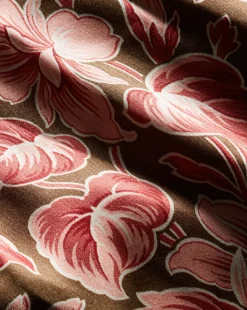 Seymour Stretch-Silk Dress in Deep Ochre Multi><noscript><img width=