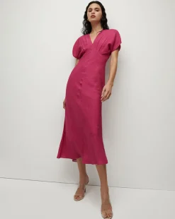 Seymour Silk V-Neck Dress><noscript><img width=