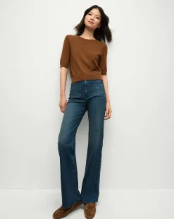 Shana Cashmere Sweater in Brown>Veronica Beard Outlet
