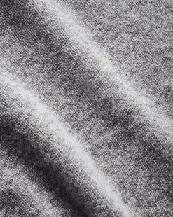 Shana Short Sleeve Cashmere Sweater in Heather Grey><noscript><img width=