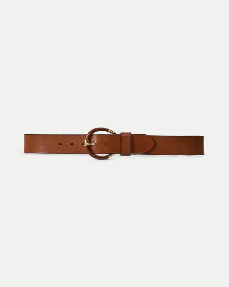 Sibilla Leather Belt in>Veronica Beard Hot