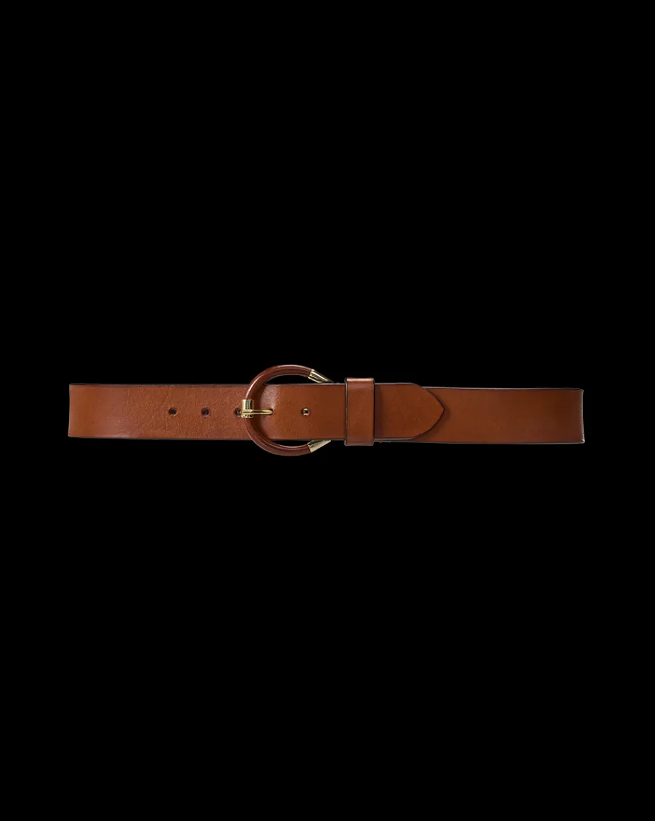 Sibilla Leather Belt in>Veronica Beard Hot