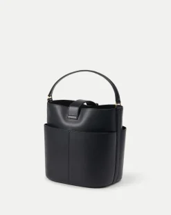 Small Crest Lock Bucket Bag in><noscript><img width=